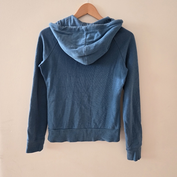 Garage turquoise teal zip up drawstring hoodie xs - Picture 8 of 8